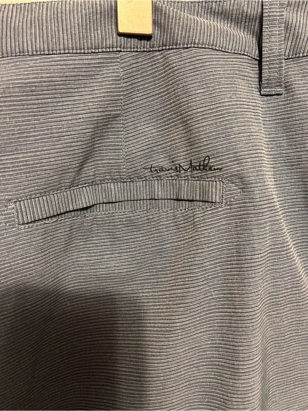 Travis Mathew Men's Gray Micro-Pattern Athletic Shorts